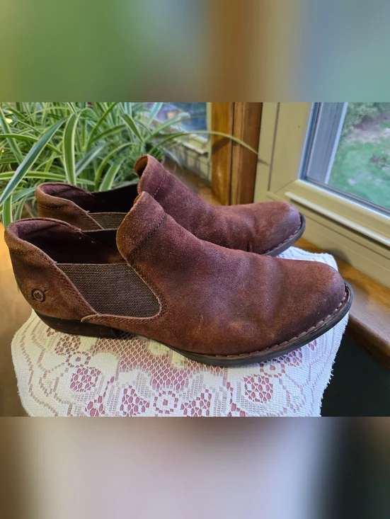 👞 Børn Suede Chelsea Ankle Booties 👢 - Picture 2 of 16